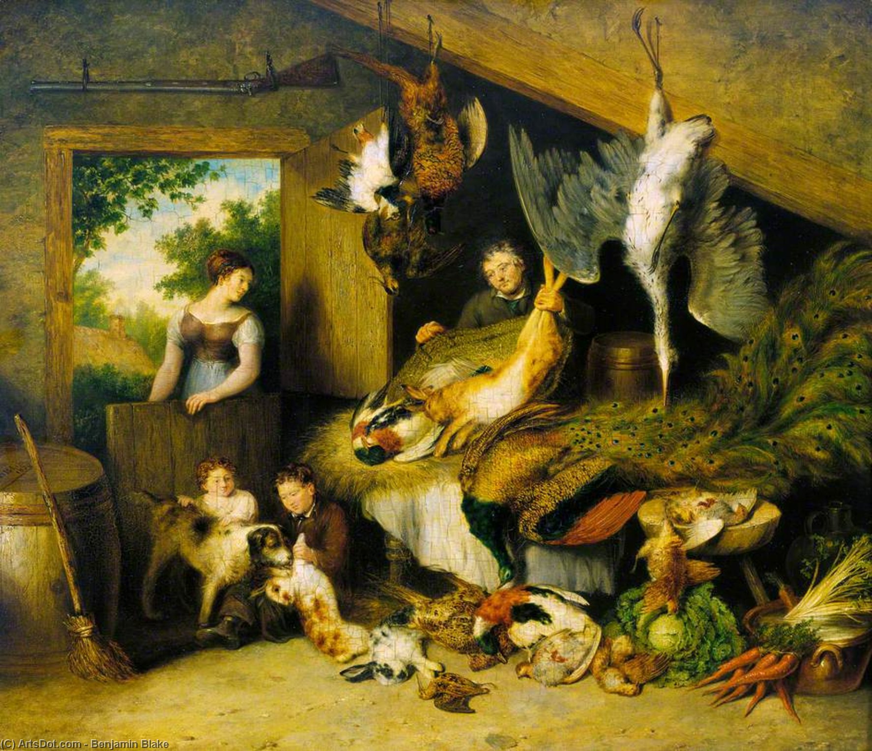 Interior With Figures And Still Life — Benjamin Blake
