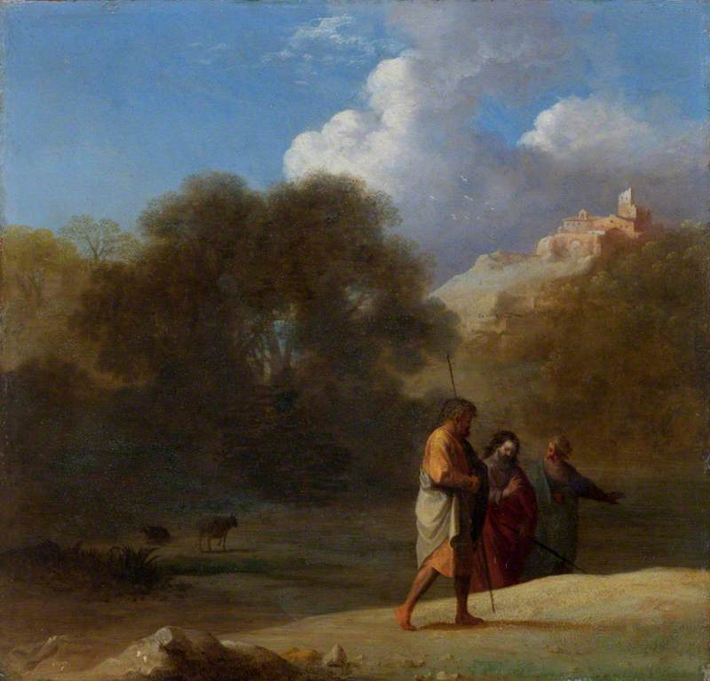 Christ On The Road To Emmaus — Cornelis Van Poelenburgh