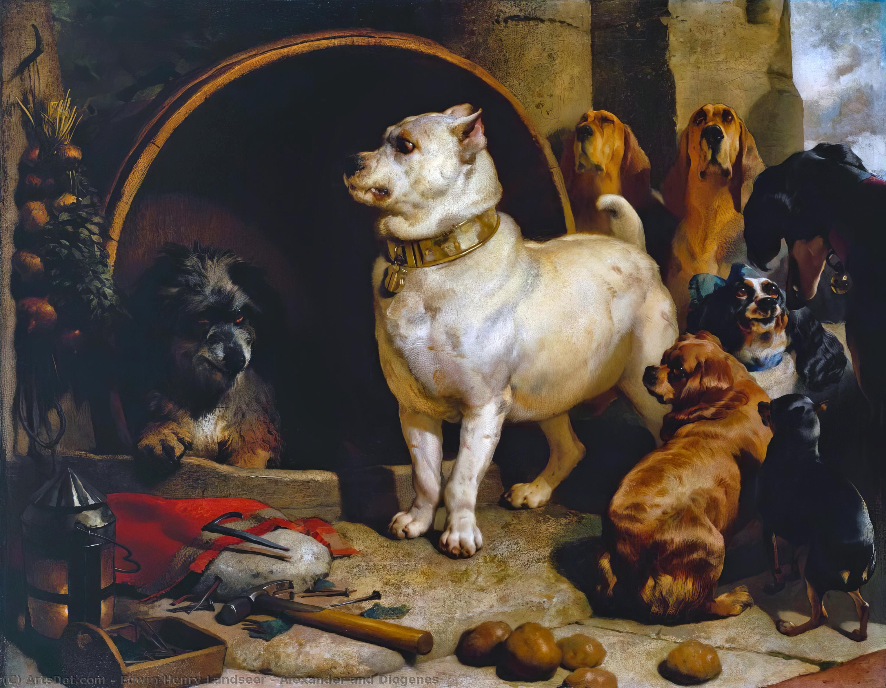 Alexander And Diogenes — Sir Edwin Henry Landseer