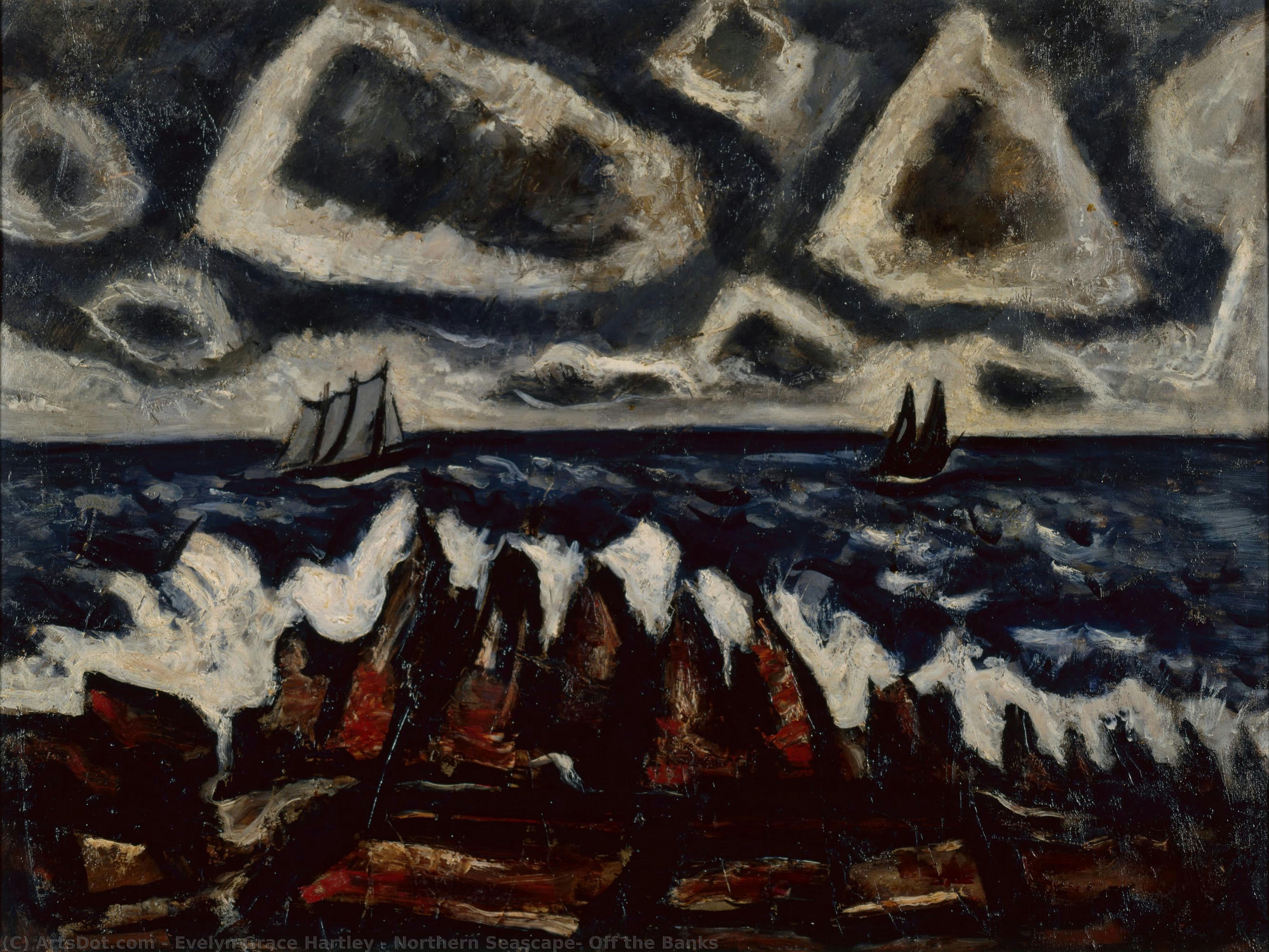 Northern Seascape, Off The Banks — Evelyn Grace Hartley