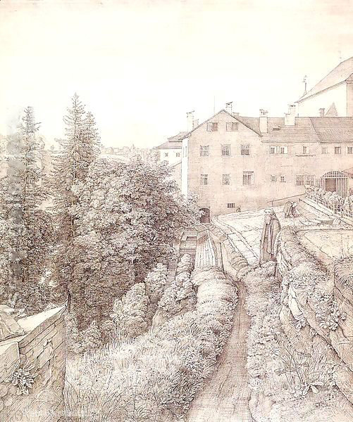 The Garden Of The Capuchin Monastery In Salzburg — Ferdinand Olivier
