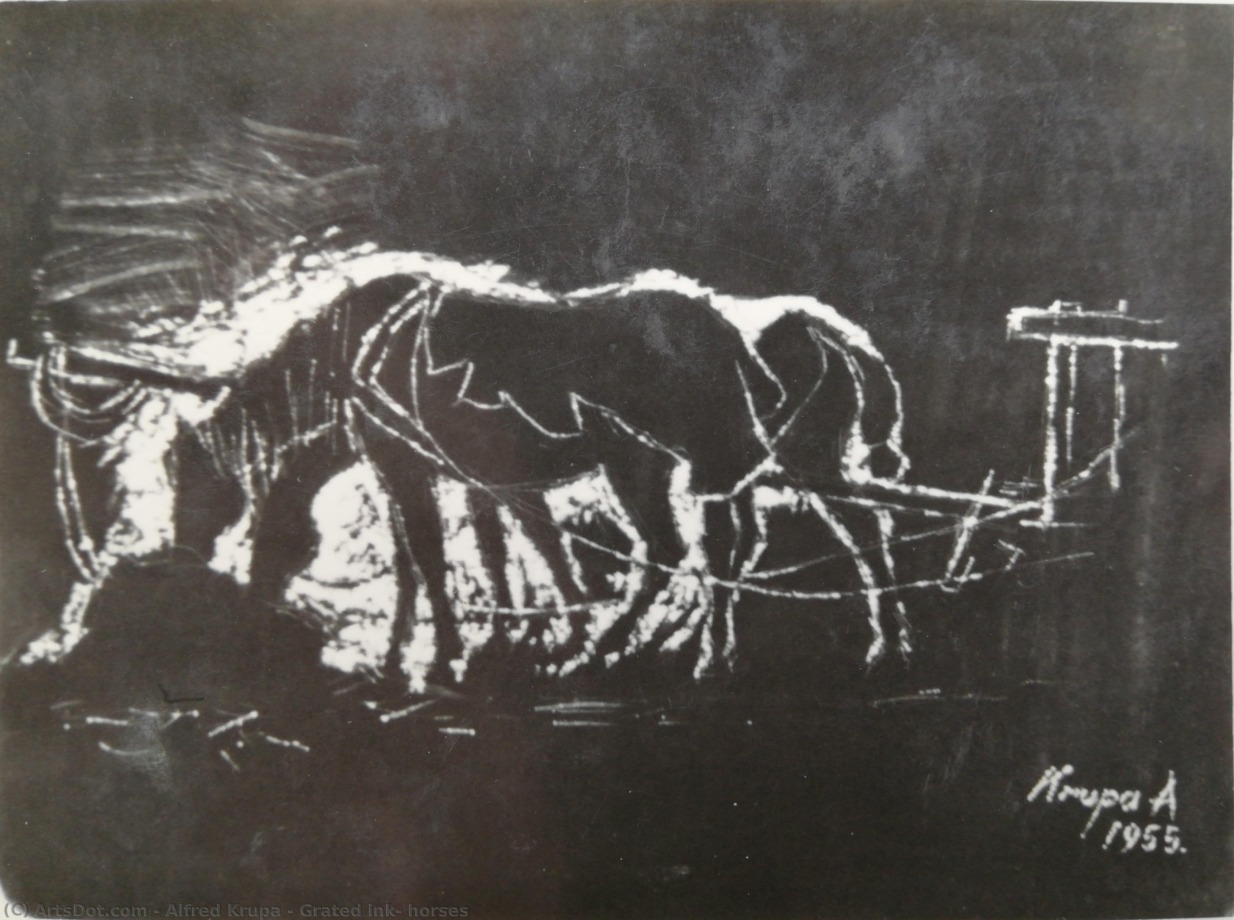 Grated Ink: Horses — Alfred Joseph Krūppa