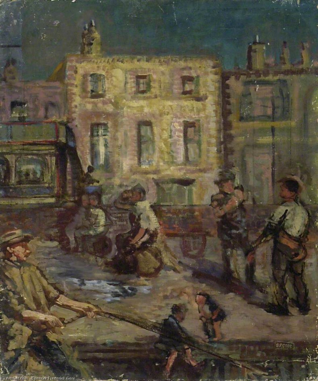 Harbour Scene — Spencer Frederick Gore