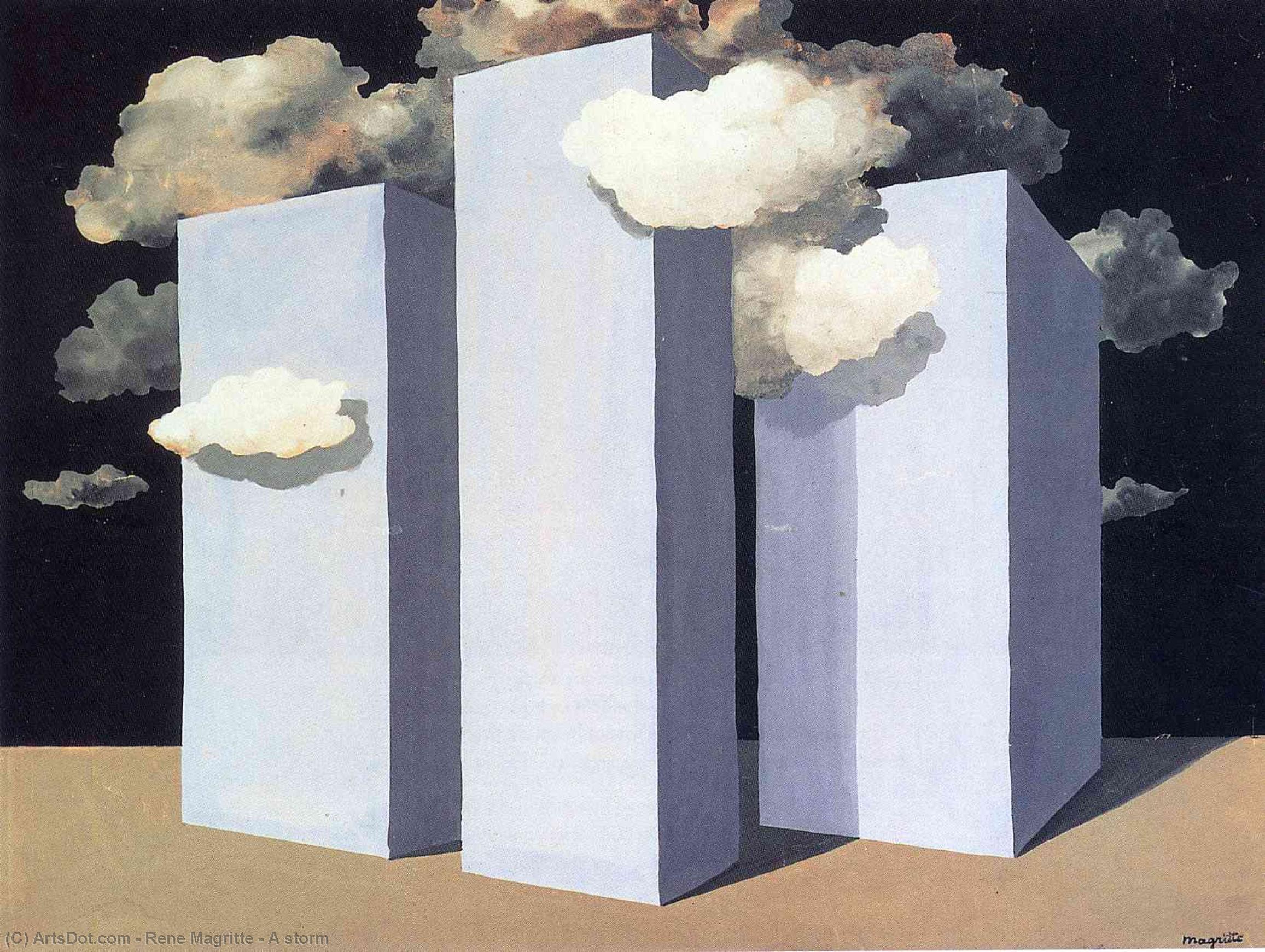 A Storm — Рене Магрит