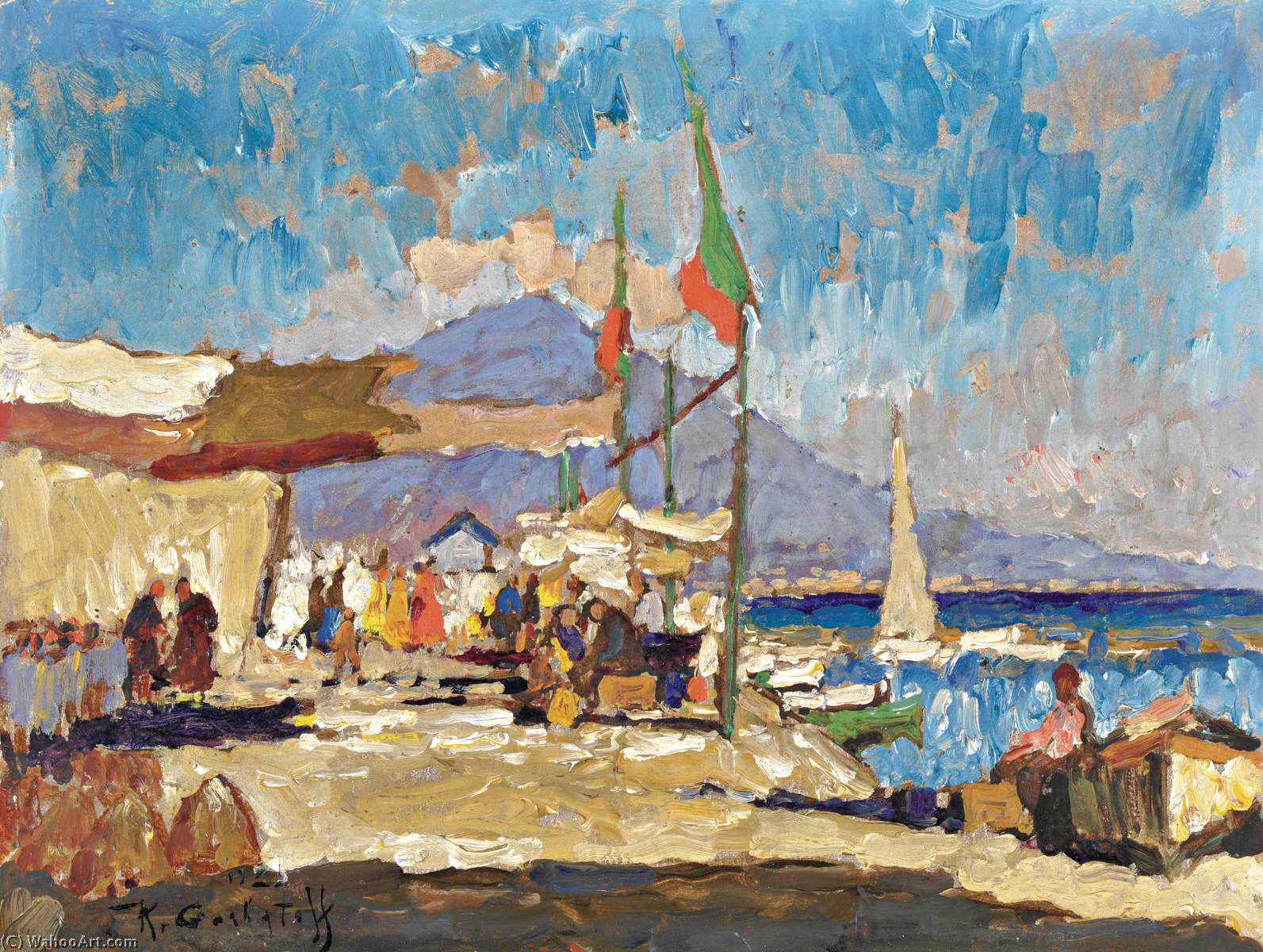 View Of Naples — Konstantin Ivanovich Gorbatov