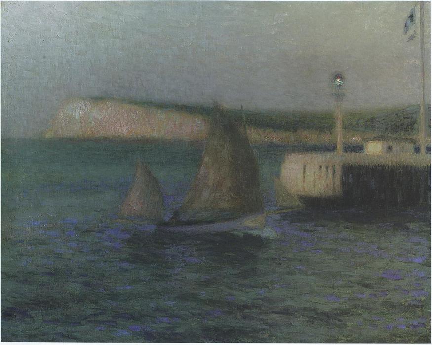 The Treport Jetty — Henri Le Sidaner