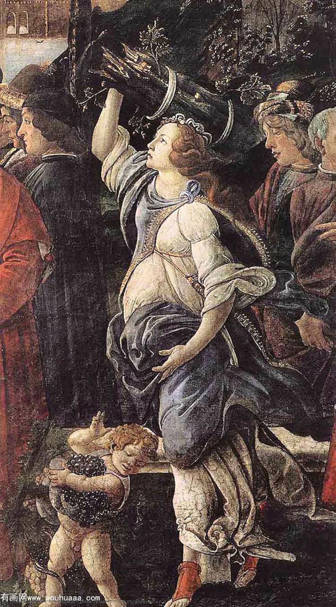 Three Temptations Of Christ (detail - ) — Sandro Botticelli