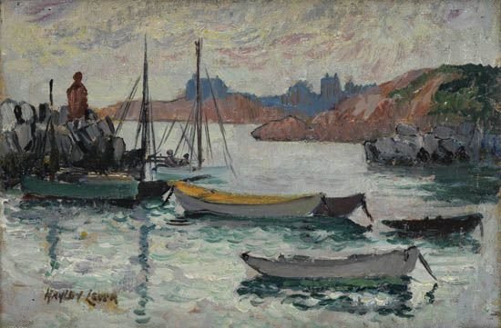 Fishing Boats. — Richard Hayley Lever