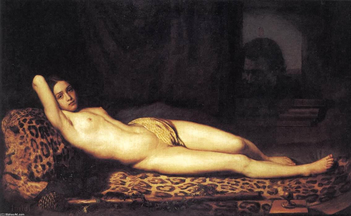 Nude Girl On A Panther Skin — Félix Trutat