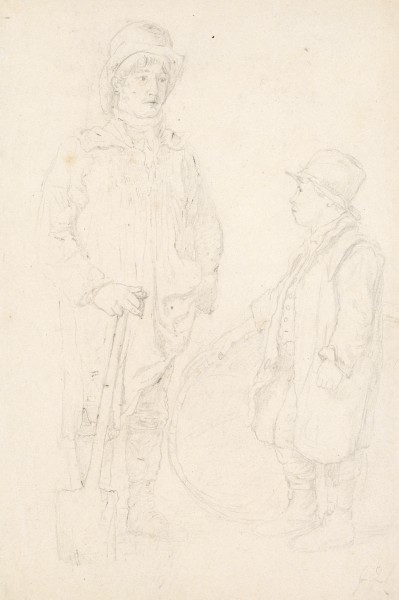 A Man And A Boy In Rustic Dress — John Frederick Lewis