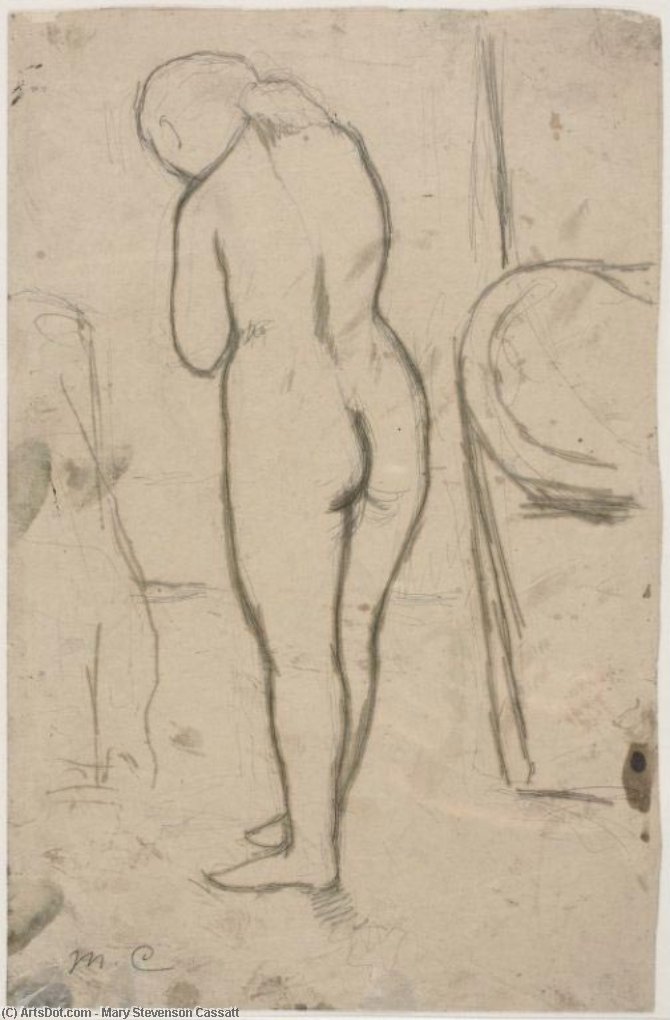 Drawing For Standing Nude — Mary Stevenson Cassatt