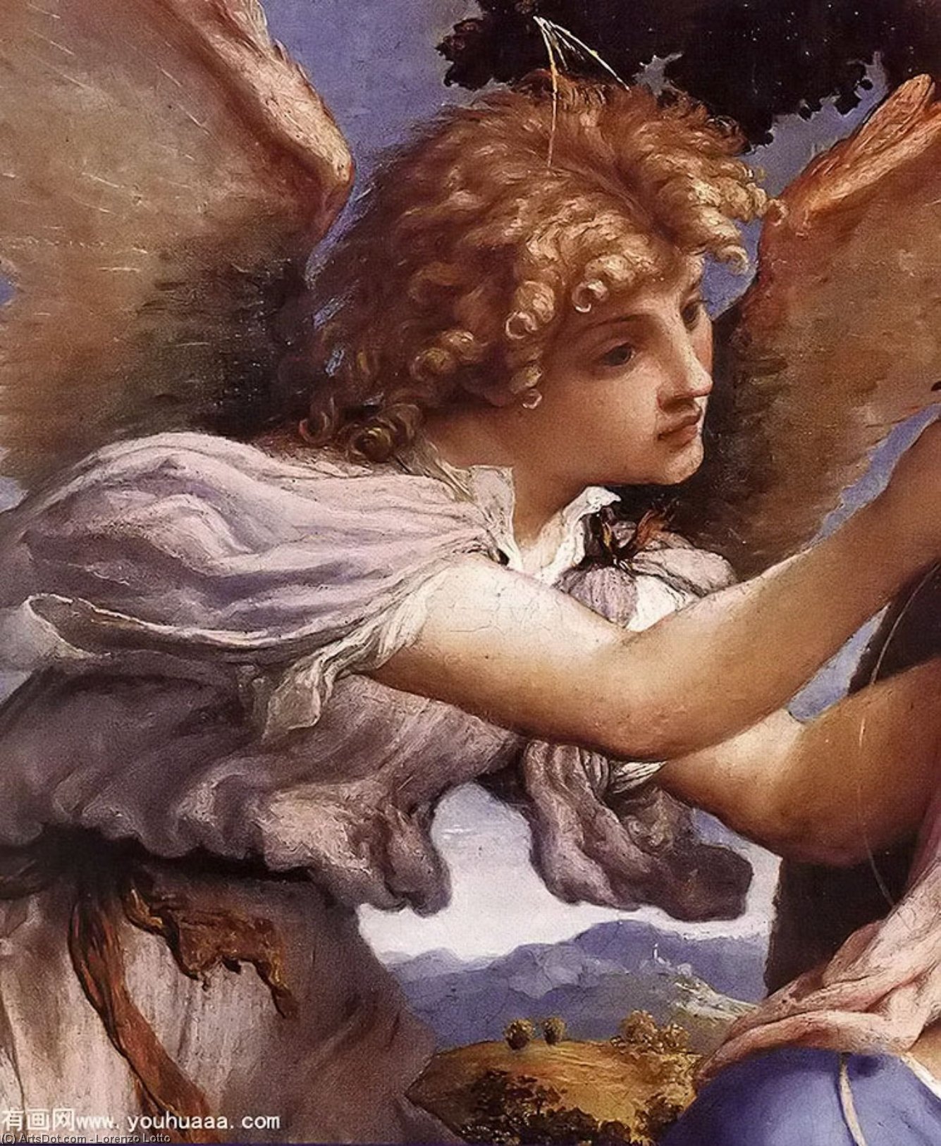 Madonna And Child With Saints And An Angel (detail) - — ロレンツォ・ロット