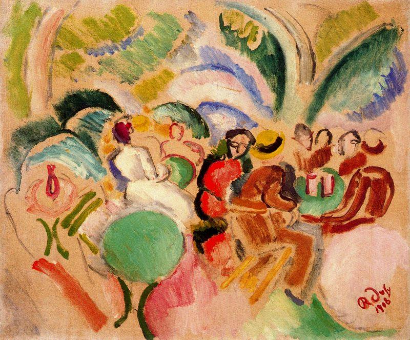 Café In Estanque — Raoul Dufy