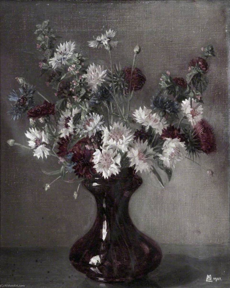 Knapweed, Thistles And Other Flowers In A Vase — Maxwell Gordon Lightfoot
