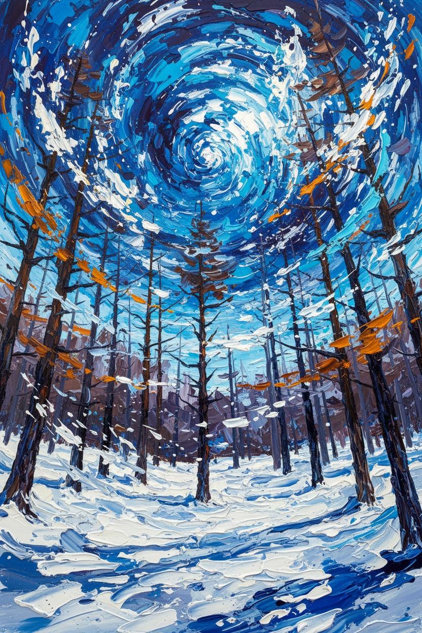 The Cobalt Vortex: Echoes Of A Winter Tempest — Étienne Leroy