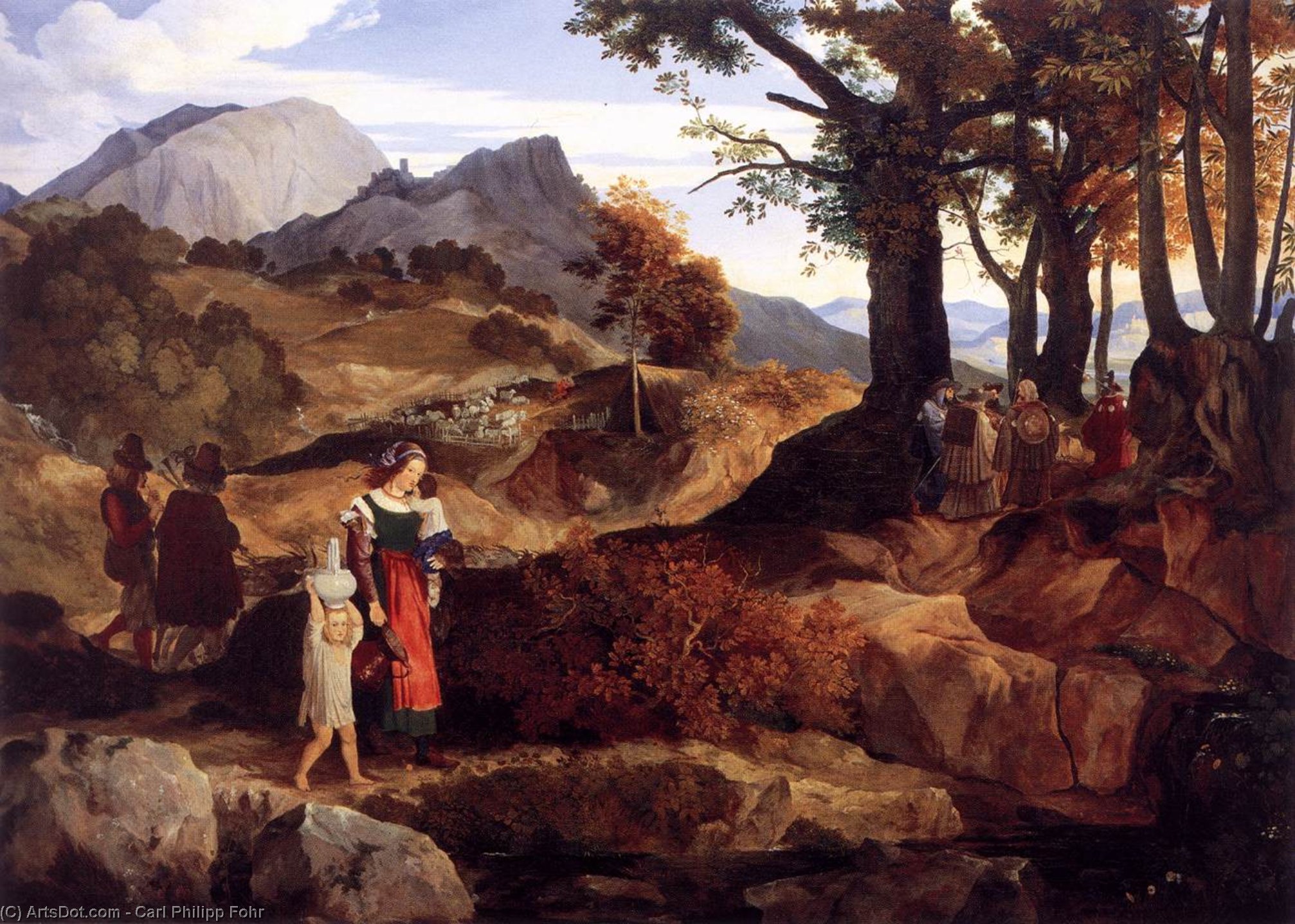 Ideal Landscape Near Rocca Canterana — Carl Philipp Fohr