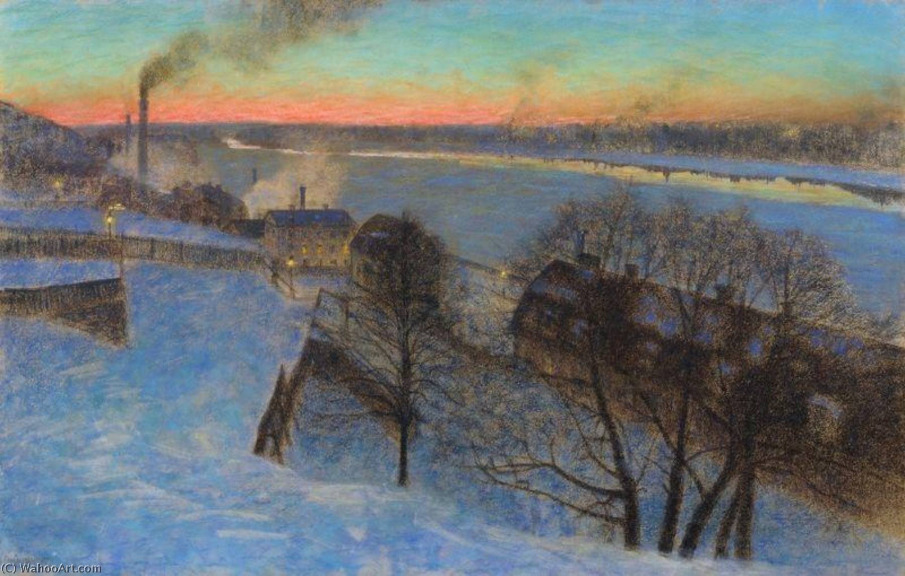 Evening In February, Riddarfjärden, Stockholm — Eugene Jansson