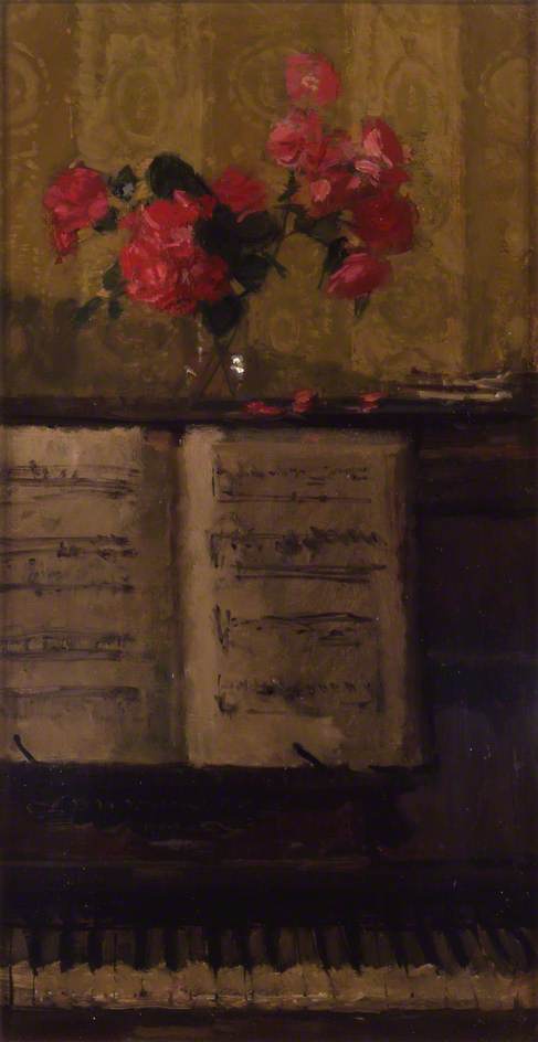 Flowers On A Piano — Ruskin Spear