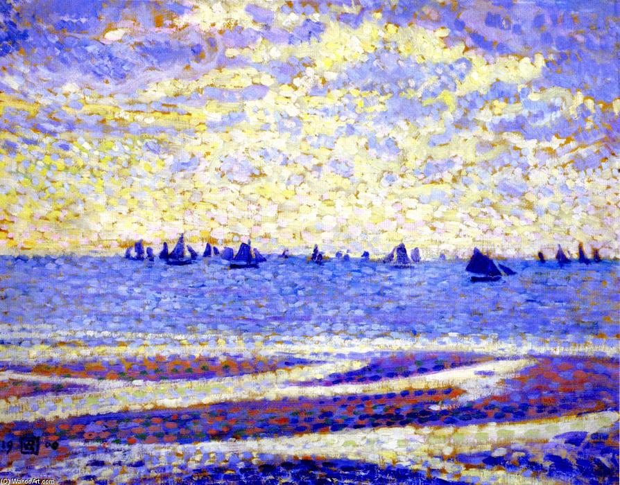 Fishing Boats In Boulogne (also Known As Barques De Pêche De Boulogne) — Theo Van Rysselberghe