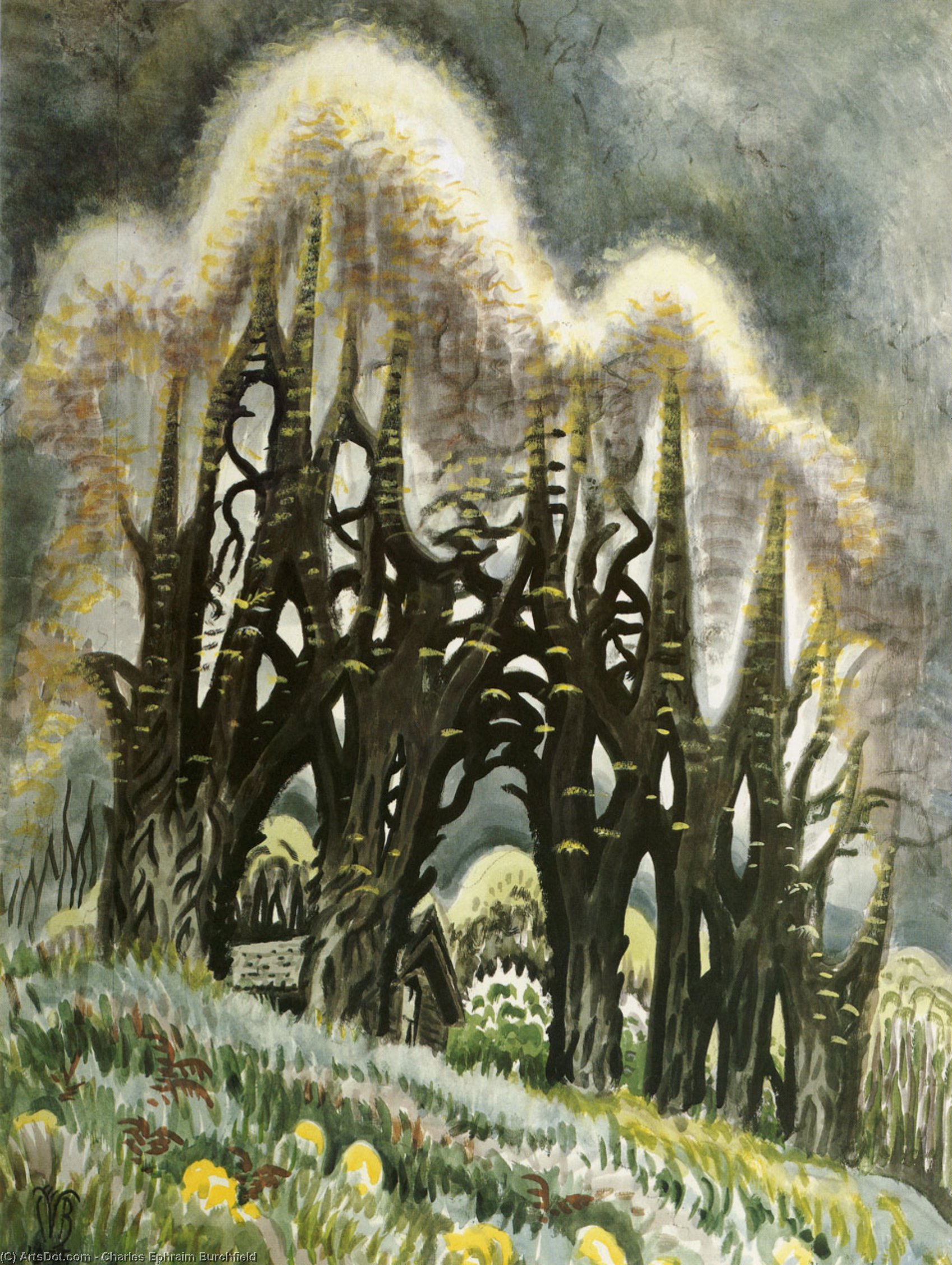 Locust Trees In Spring — チャールズ・バーチフィールド