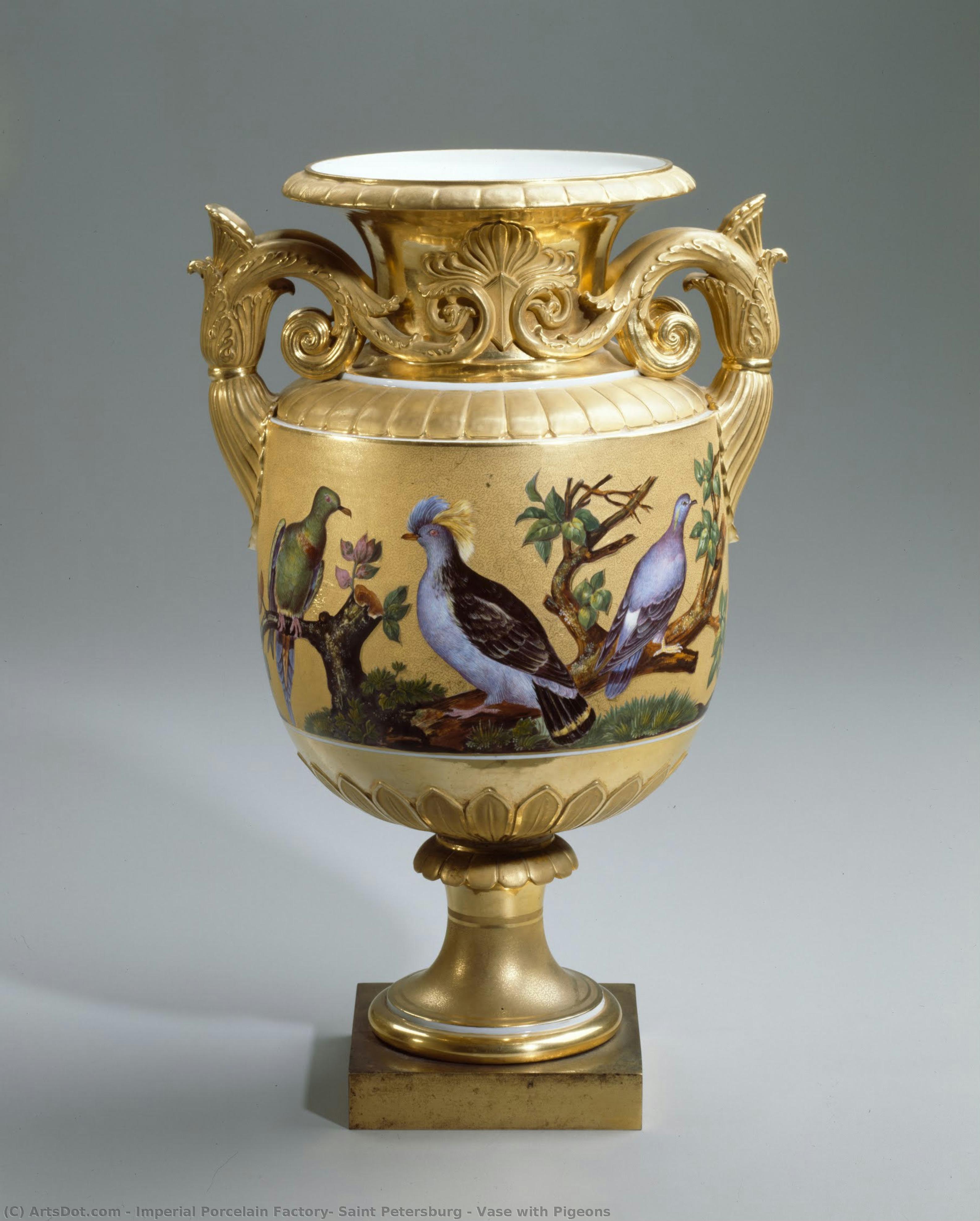 Vase With Pigeons — Imperial Porcelain Factory, Saint Petersburg