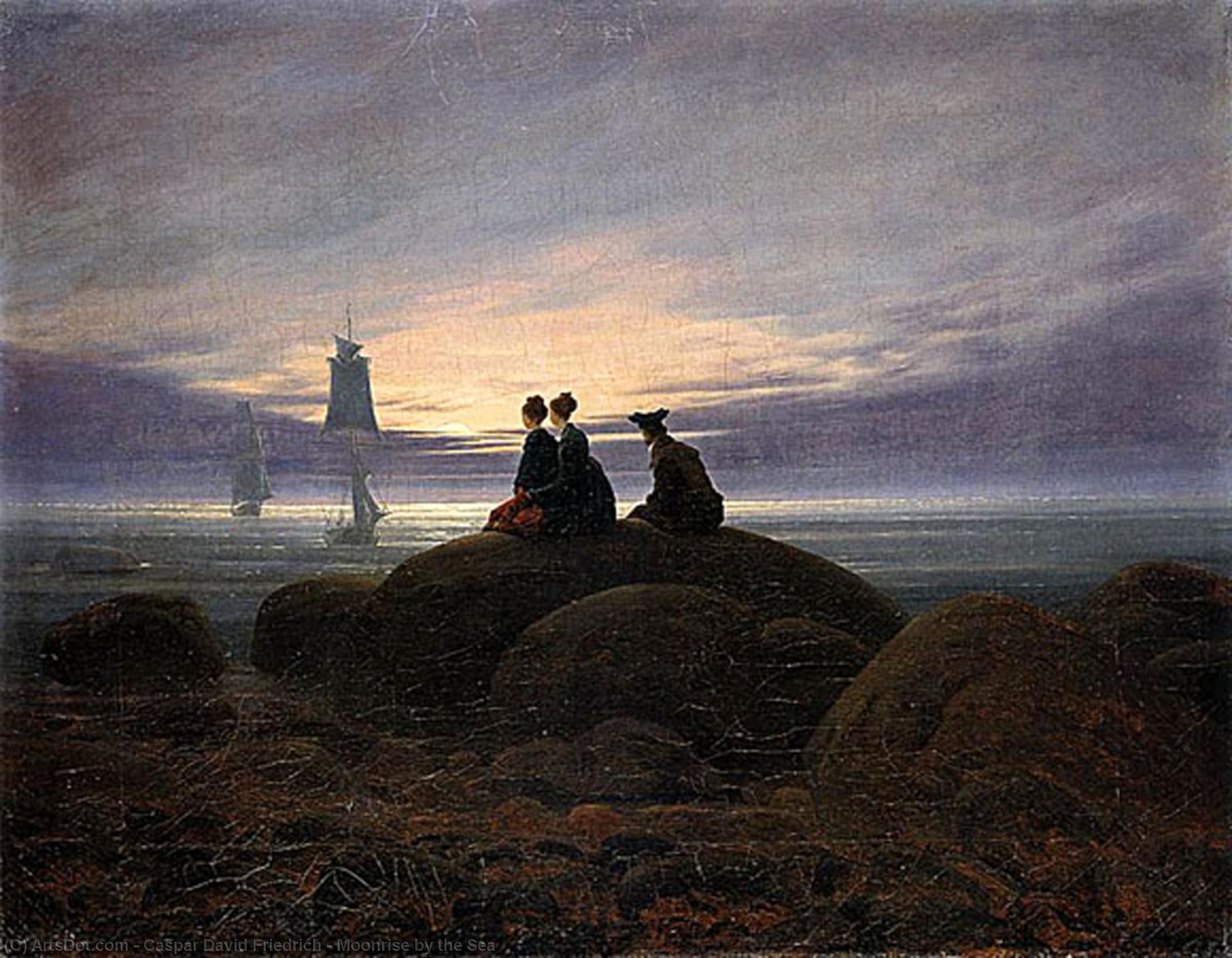 Moonrise By The Sea — Caspar David Friedrich