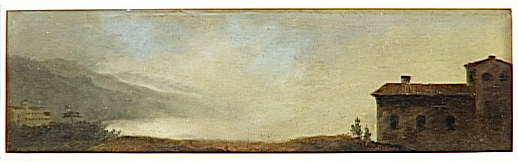 Le Lac De Nemi Sous La Pluie — Pierre De Valenciennes