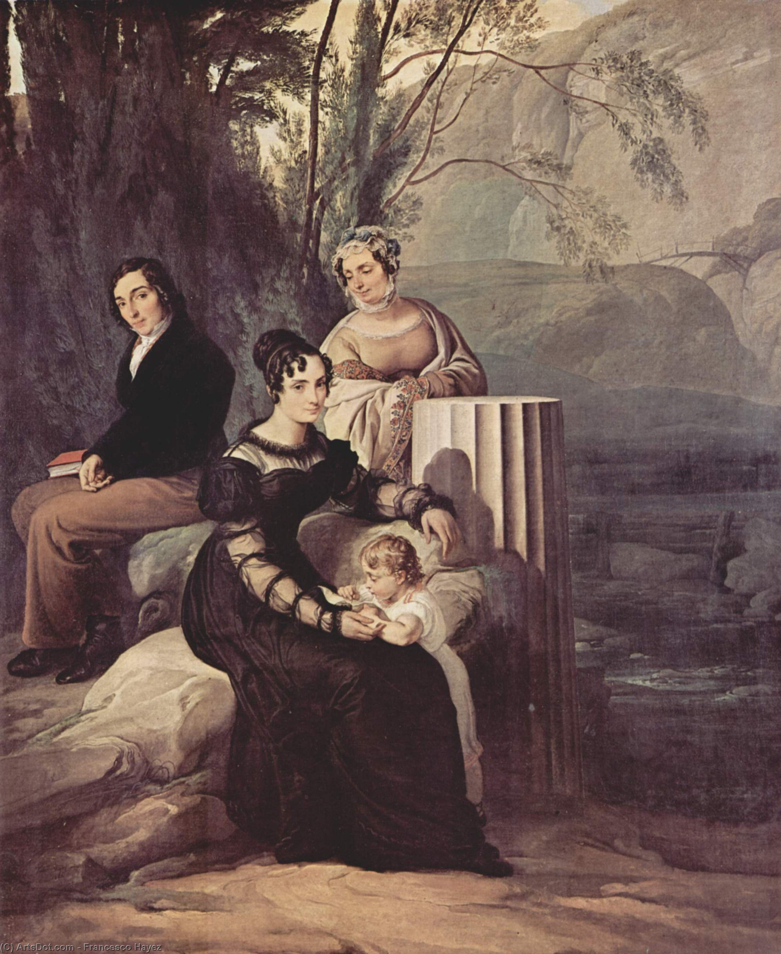 Portrait Of Familie Stampa Di Soncino — Francesco Hayez
