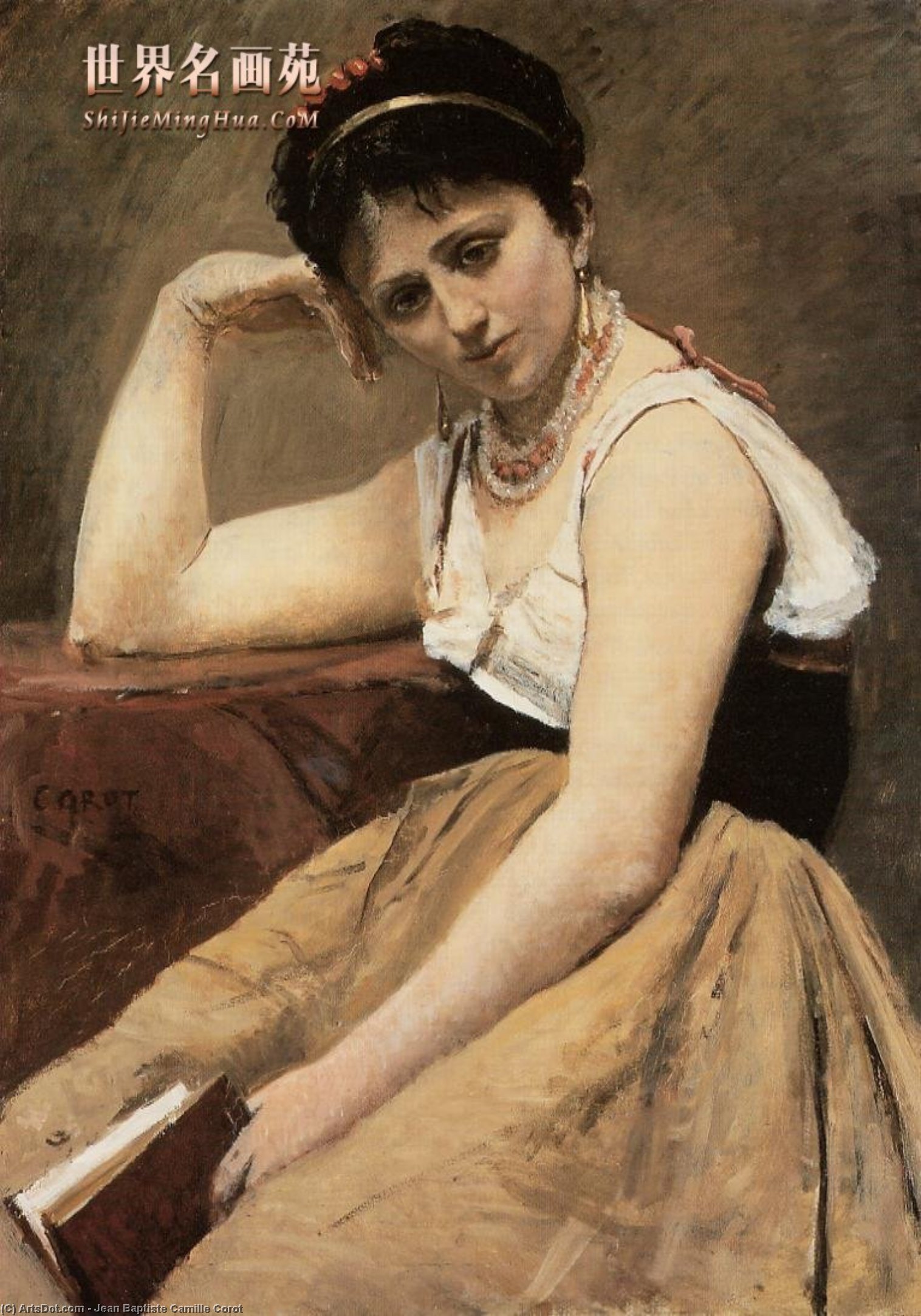 Interrupted Reading — Jean-baptiste-camille Corot