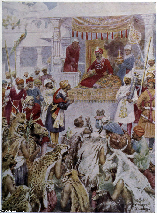 Caption The Khan Jahan Shows Akbar His Princely Captives — Ambrose Dudley