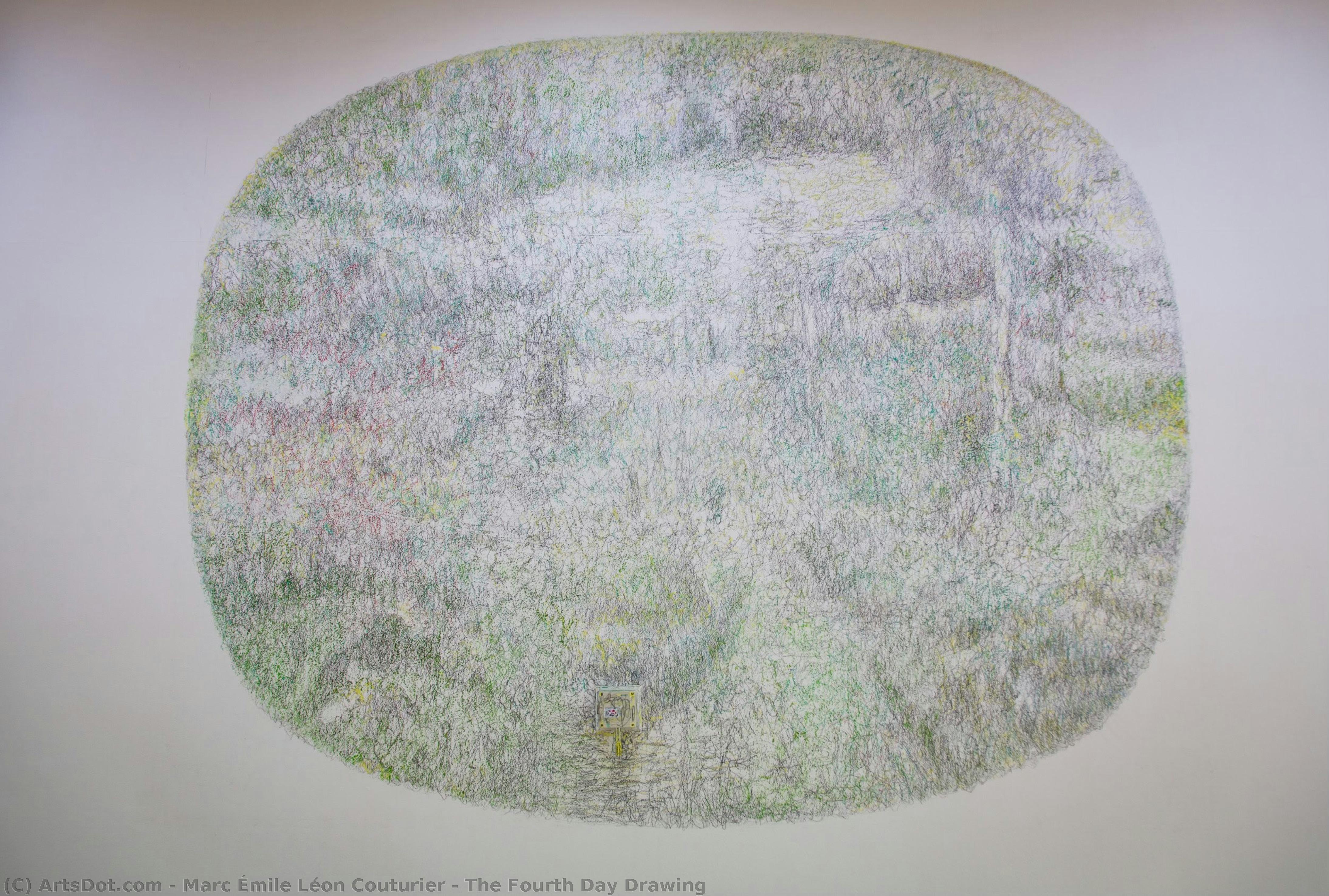 The Fourth Day Drawing — Marc Émile Léon Couturier