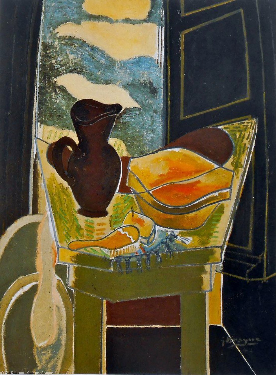 Dressing Table In Front Of The Window — Жорж Брак