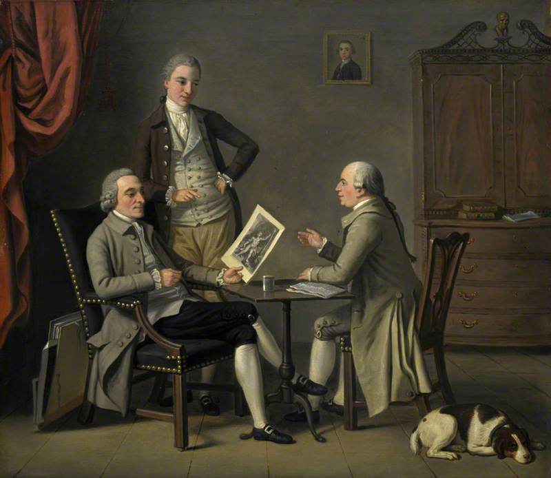 The Connoisseurs John Caw (d.1784), John Bonar (1747–1807) And James Bruce — David Allan
