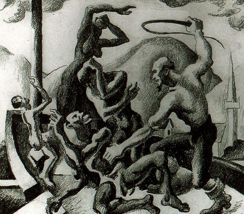 Slaves (study For The American Historical Epic) — Thomas Hart Benton