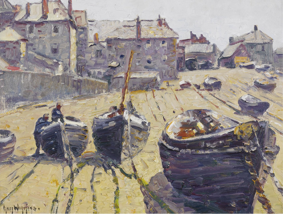 Beach At Low Tide, (1927) — Guy Carleton Wiggins