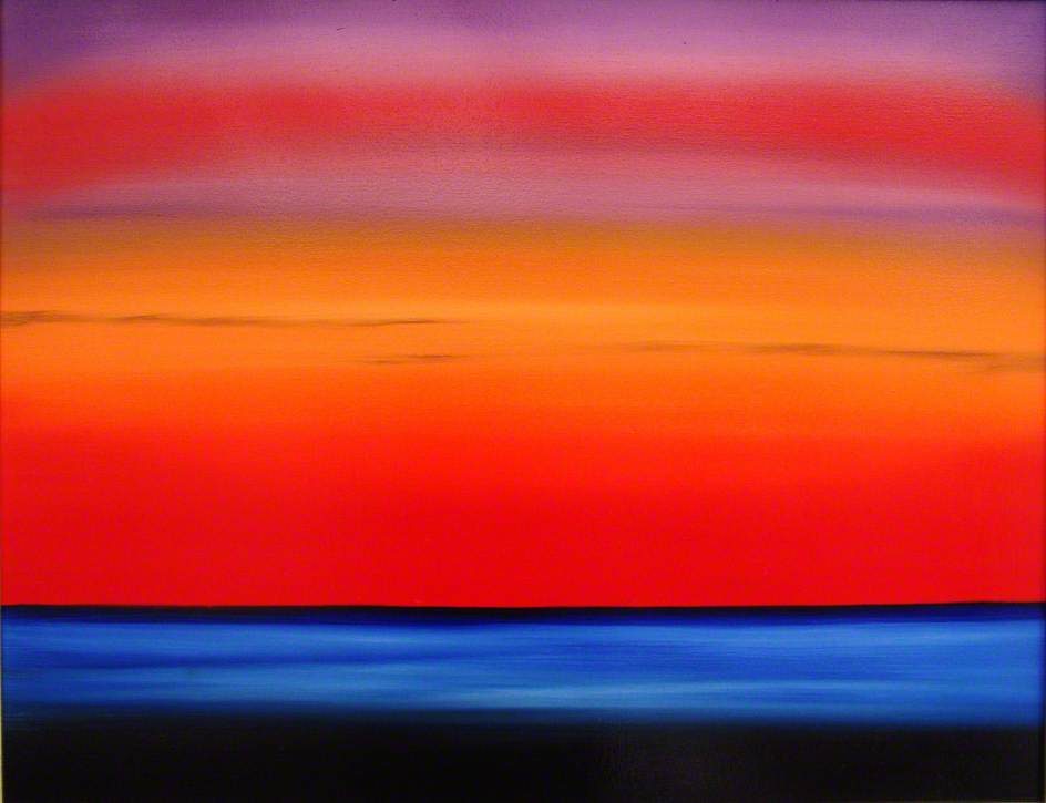 Sunset On Waikiki Beach, Hawaii — Samir Husni Abukhalil