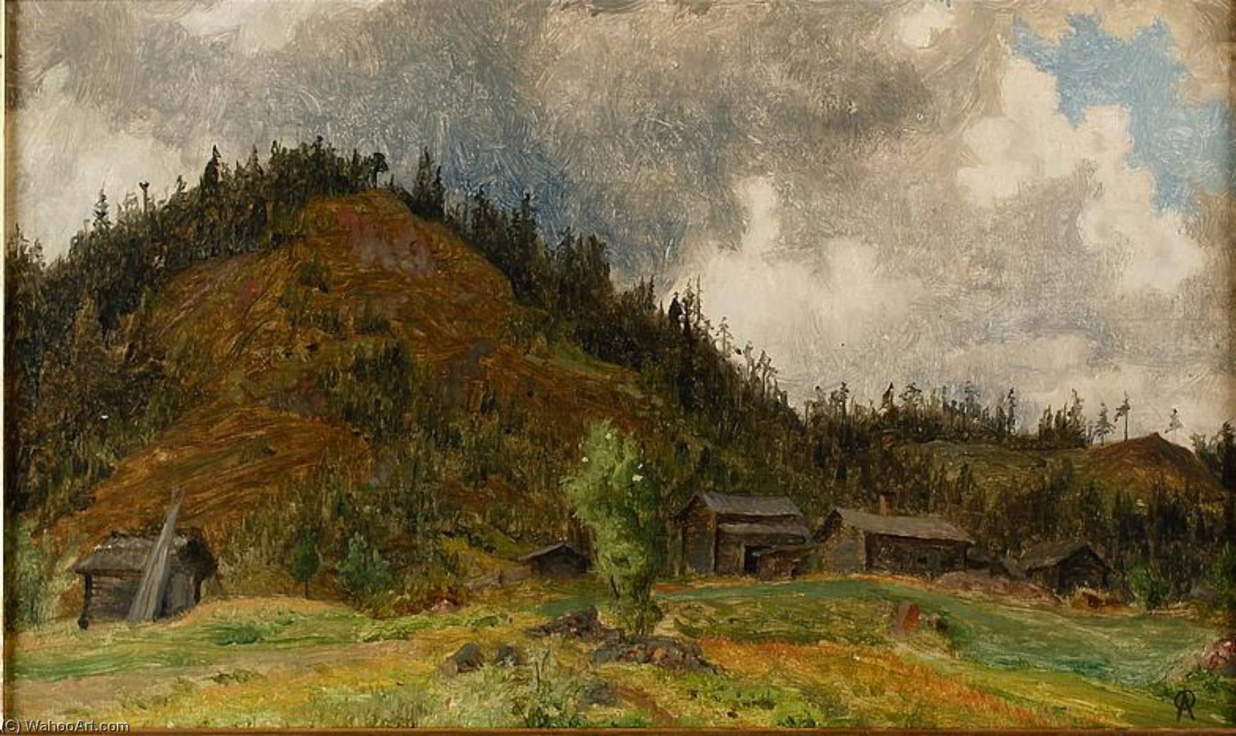 Landscape With Farm Buildings — Olof Arborelius