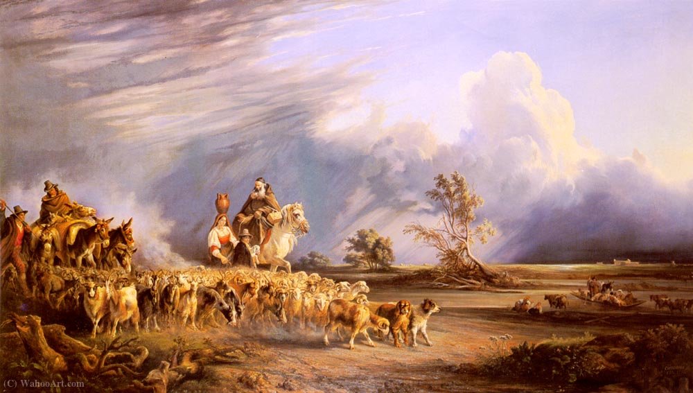Goat Herders In A Neapolitan Landscape — Consalvo Carelli