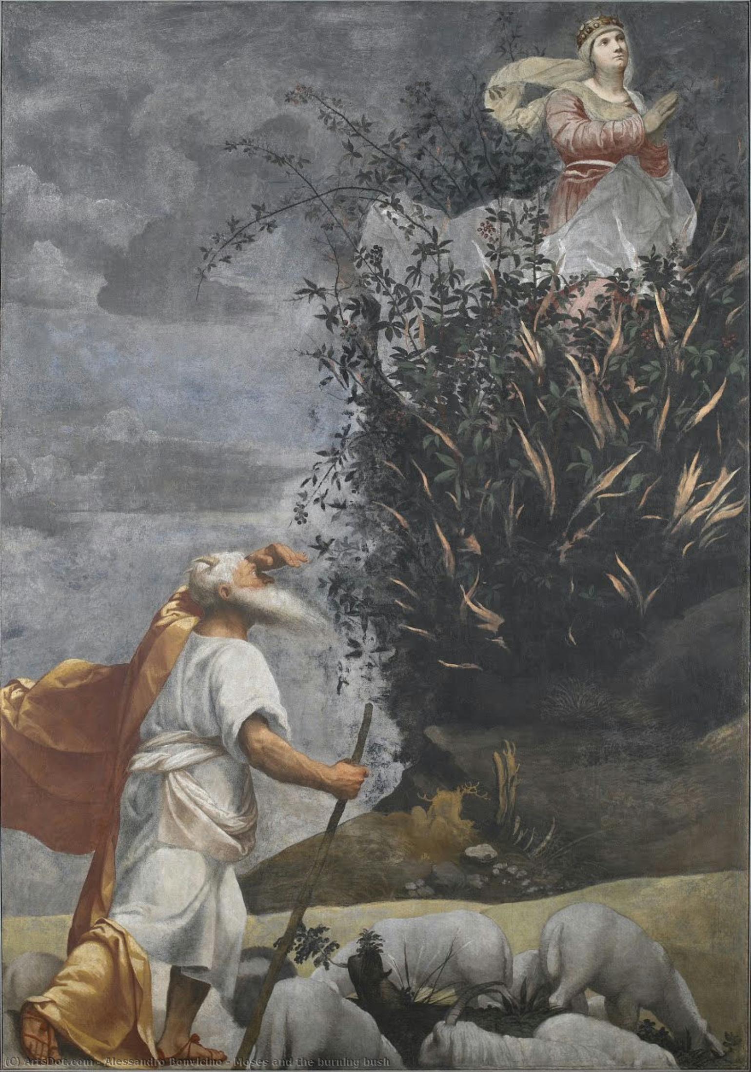 Moses And The Burning Bush — Alessandro Bonvicino