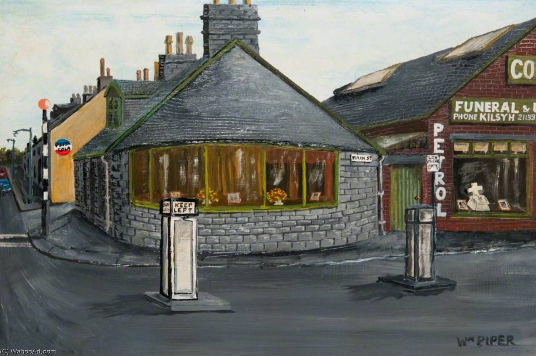 Co Op Funeral Home And Petrol Station At The Foot Of The Town, Kilsyth — William Piper