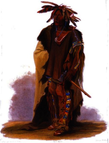 Guerrier Dacota — Karl Bodmer