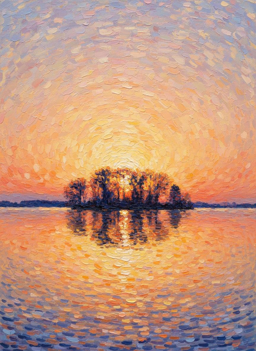 Ethereal Radiance: A Solitary Dawn — Nicolas Dupont
