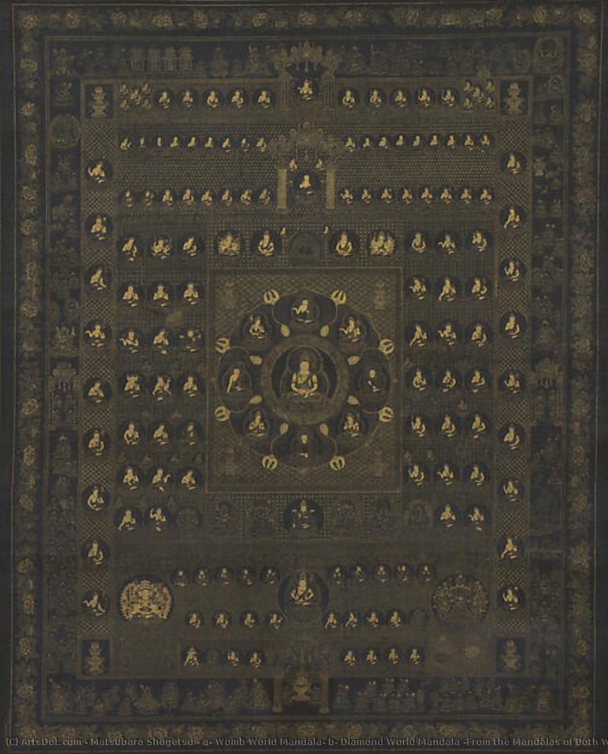 A) Womb World Mandala; B) Diamond World Mandala (from The Mandalas Of Both Worlds) — Matsubara Shôgetsu