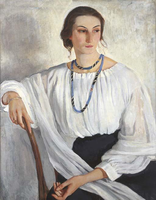 Portrait Of E.e. Zelenkova Nee Lancere — Zinaida Serebriakova