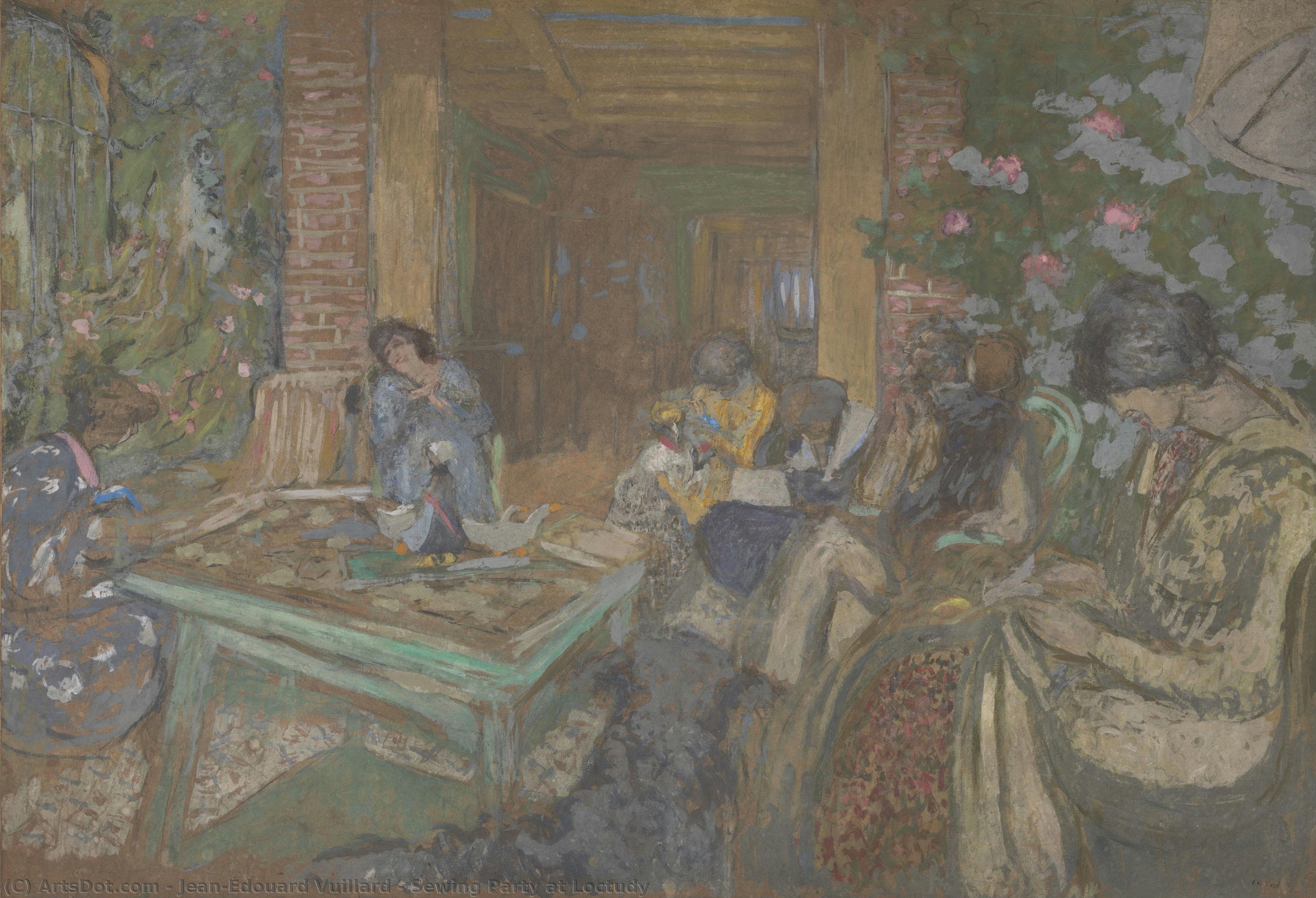 Sewing Party At Loctudy — Jean-édouard Vuillard