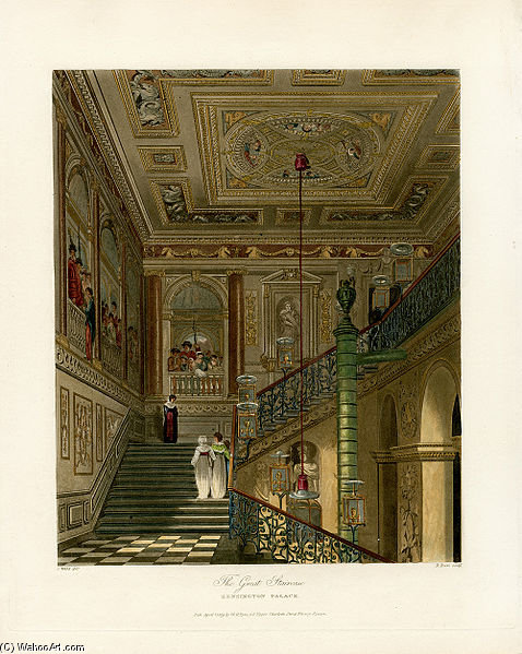 Great Staircase, Kensington Palace — Charles Wild