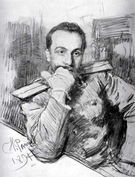 Portrait Of Aleksandr Zhirkevich — Ilya Yefimovich Repin