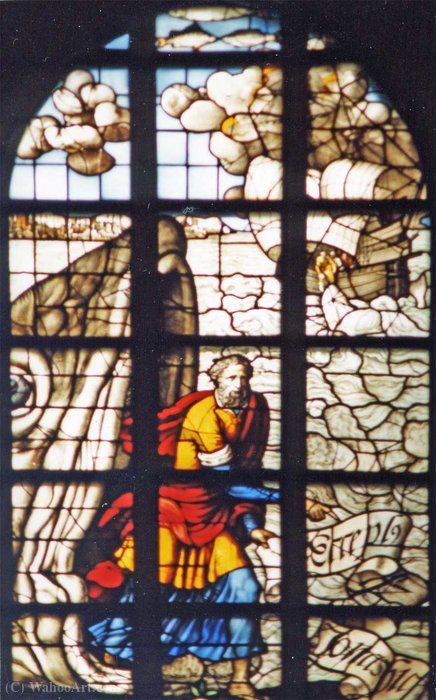 Glas In Lood - Jona En De Walvis — Dirck Pietersz Crabeth