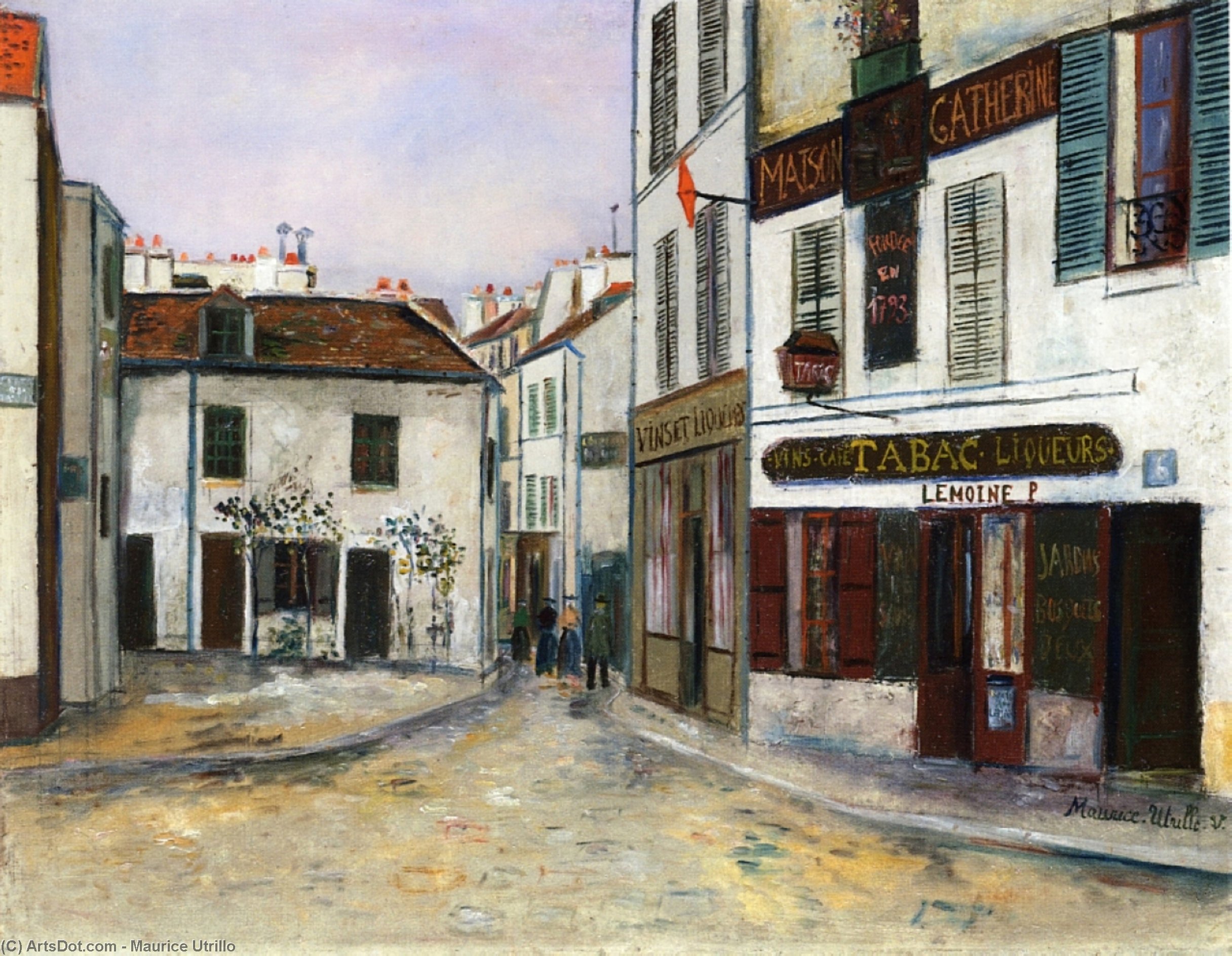 Mother Catherine's Restaurant In Montmartre — Maurice Utrillo