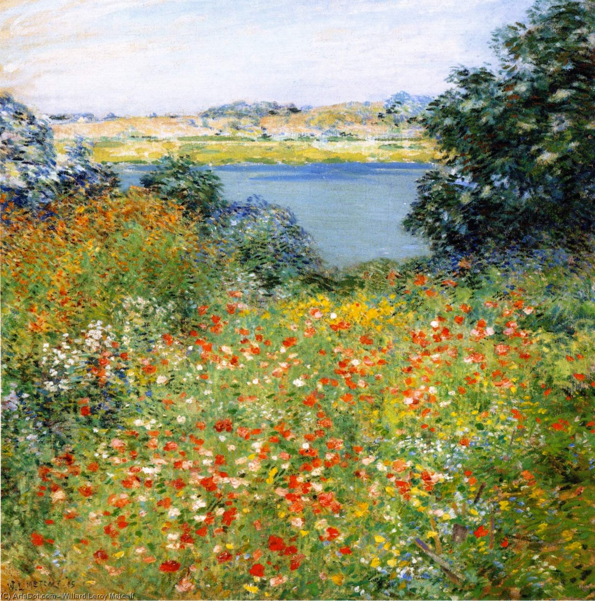 The Poppy Garden — Willard Leroy Metcalf